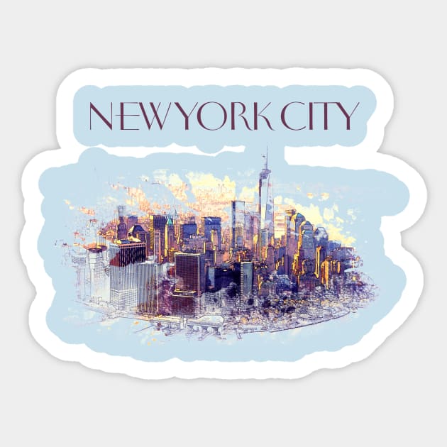 New York City Sticker by ShawnaMac